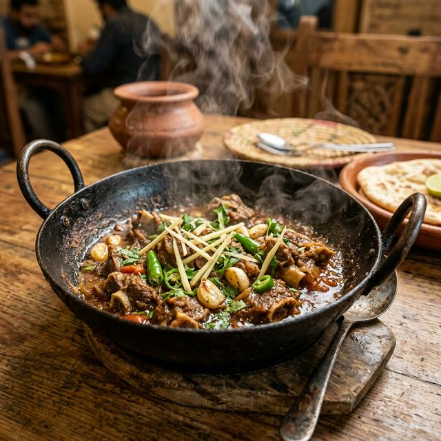 Authentic Shinwari Karahi Dish